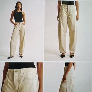 Women's Abercrombie Mid Rise Barrel Pant Size 28
